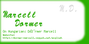 marcell dormer business card